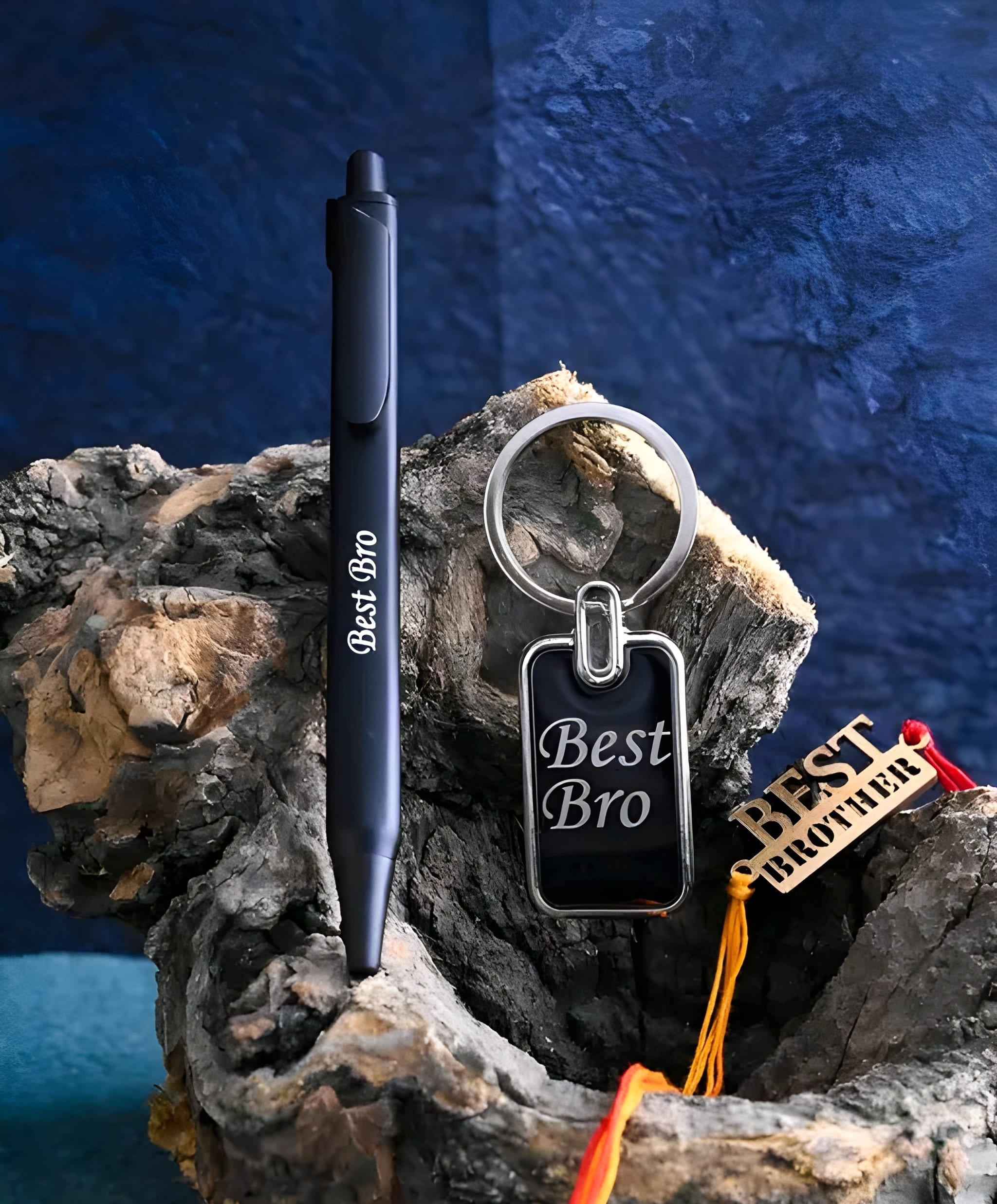 Best Bro Metal Pen With Key Chain Gift set For Brother.